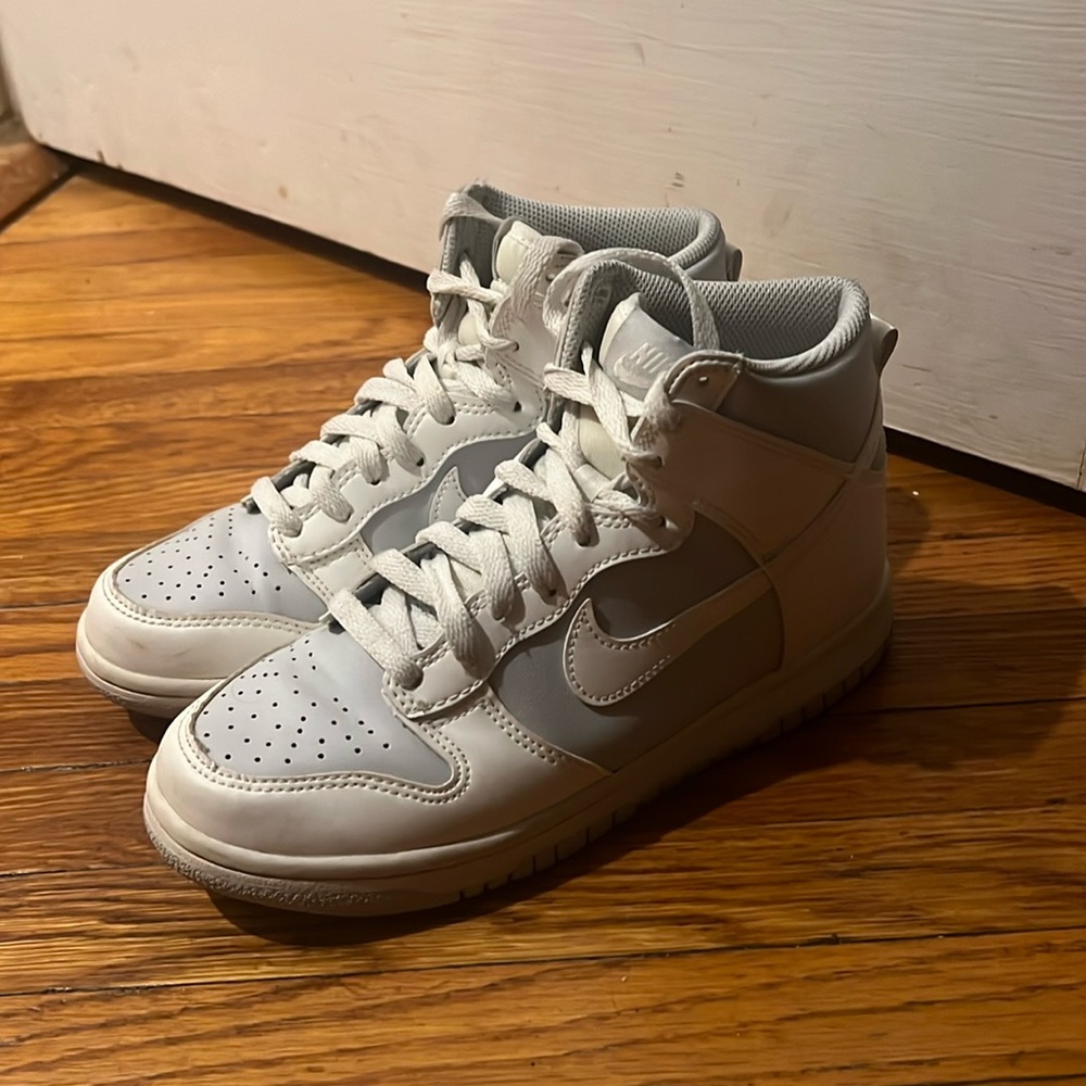 Nike High-Top Dunks - White and Blue